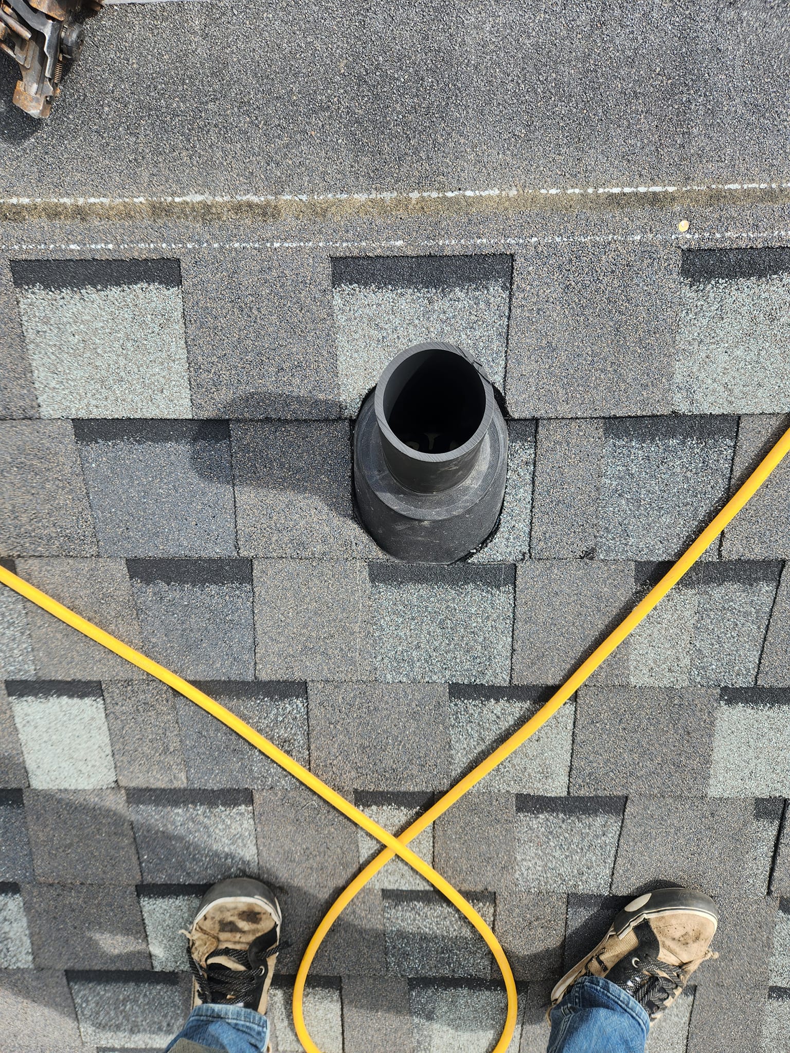 Completed roofing project